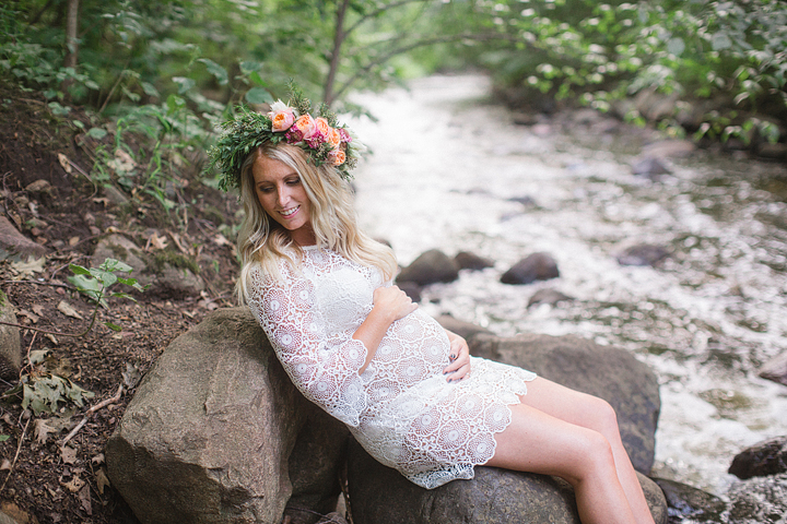 Flower Crown Maternity Photos